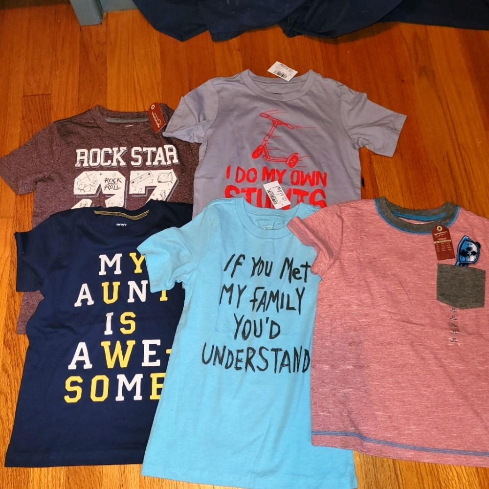 Lot of Boys 5t T-shirts NWT
